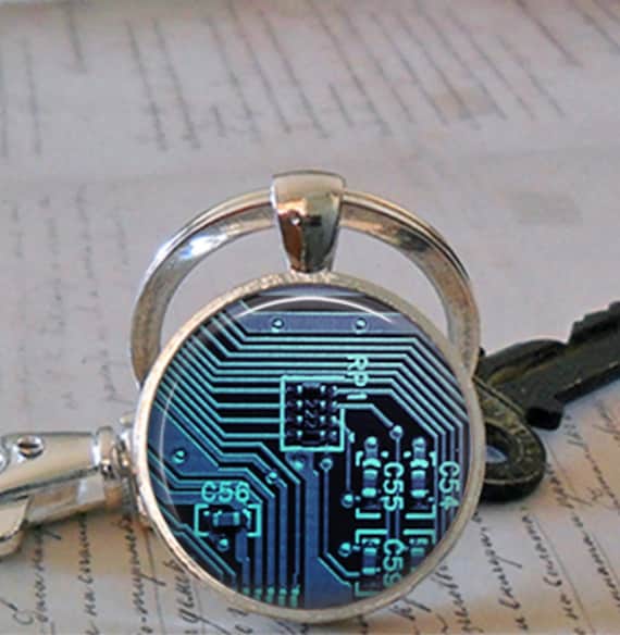 Classic Circuit Board Keychain