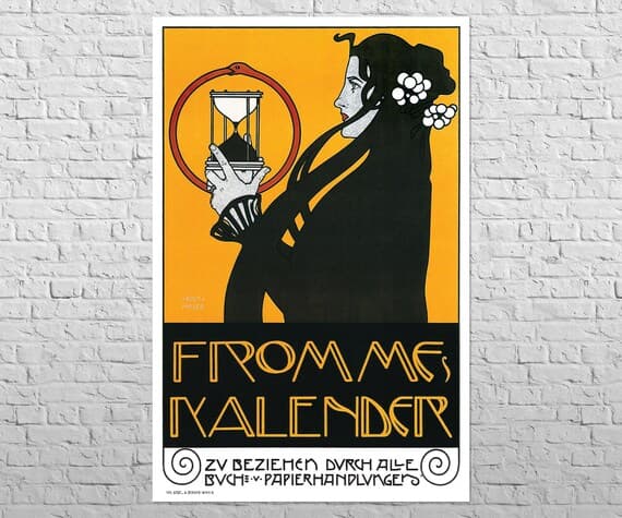 Fromme's 1899 Ouroboros Calendar Poster (A1)