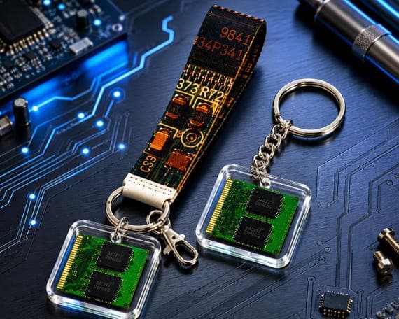 Upcycled RAM Chip Keychain