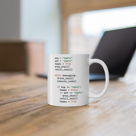 Chai & Code Python Mug