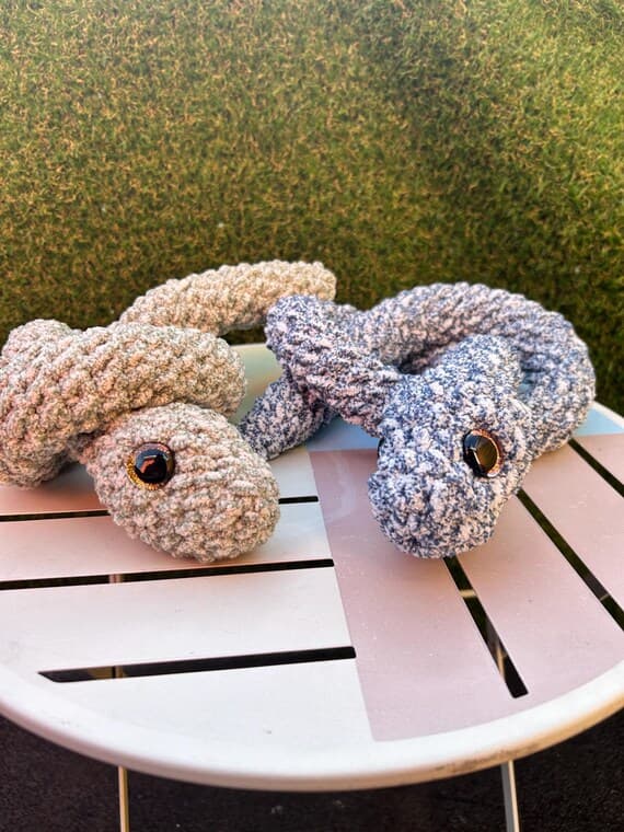 Crochet Snake Plush — Snake Lover Gift