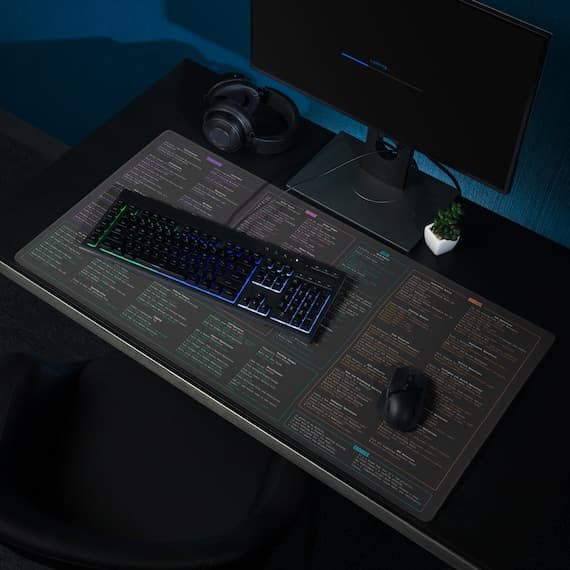 DevOps Cheat Sheet Desk Mat